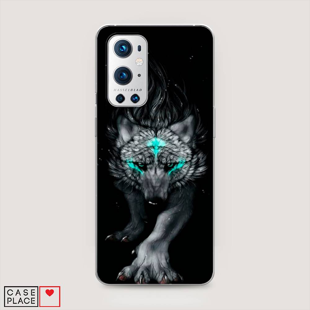 

Чехол Awog на OnePlus 9 Pro / ВанПлас 9 Pro "Волшебный волк", Черный;серый, 151550-2