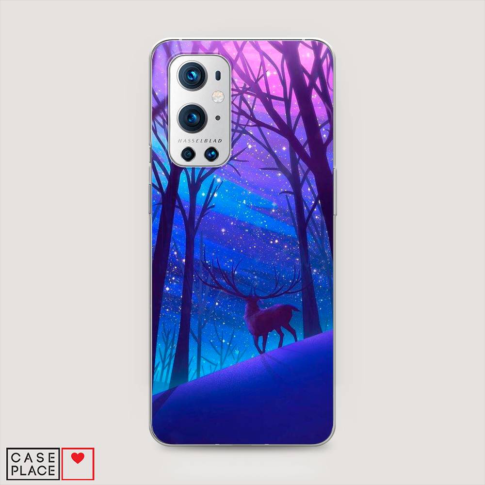 

Чехол Awog на OnePlus 9 Pro / ВанПлас 9 Pro "Северный олень", Фиолетовый;голубой;синий, 151550-2