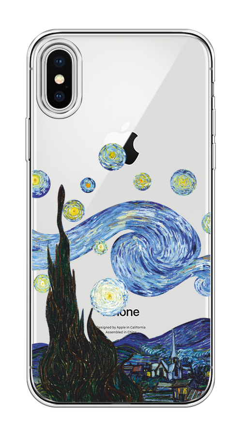 

Чехол на Apple iPhone X/XS "Ночь Ван Гога", 11850-1