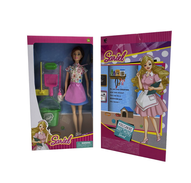 

Кукла Наша Игрушка Хозяюшка, 29 см, с аксессуарами B017, B017