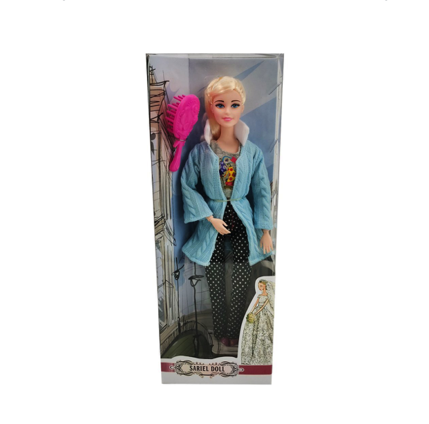 

Кукла Наша Игрушка Модница, 29 см, с аксессуаром 8853-A, 8853-A