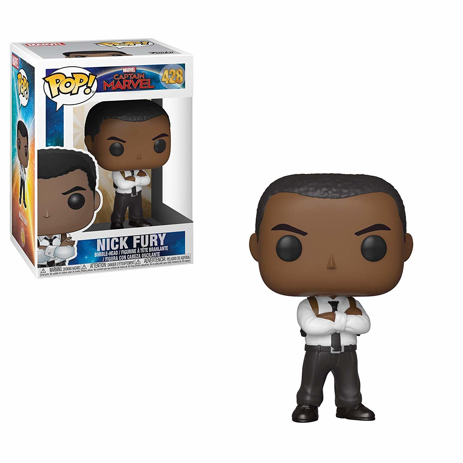 

Фигурка-головотряс Funko POP! Bobble Marvel: Captain Marvel: Nick Fury