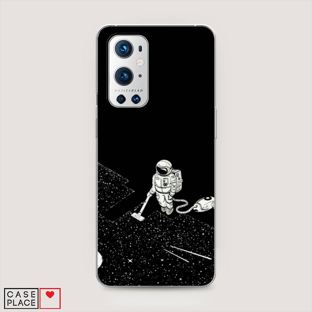 

Чехол Awog на OnePlus 9 Pro / ВанПлас 9 Pro "Космонавт с пылесосом", Белый, 151550-4