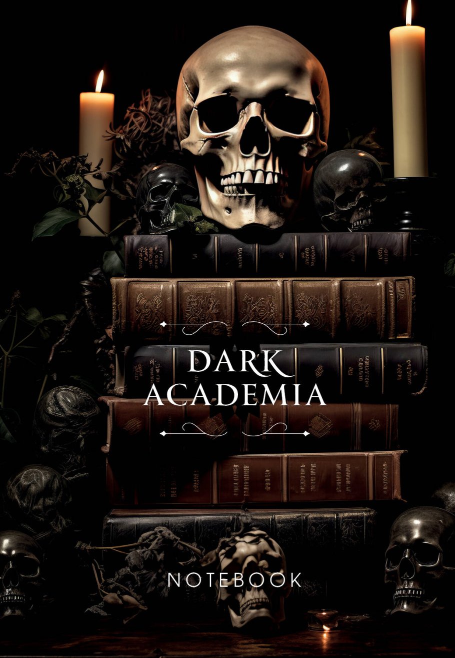 

Блокнот Эксмо Dark Academia notebook череп A5 64 листа