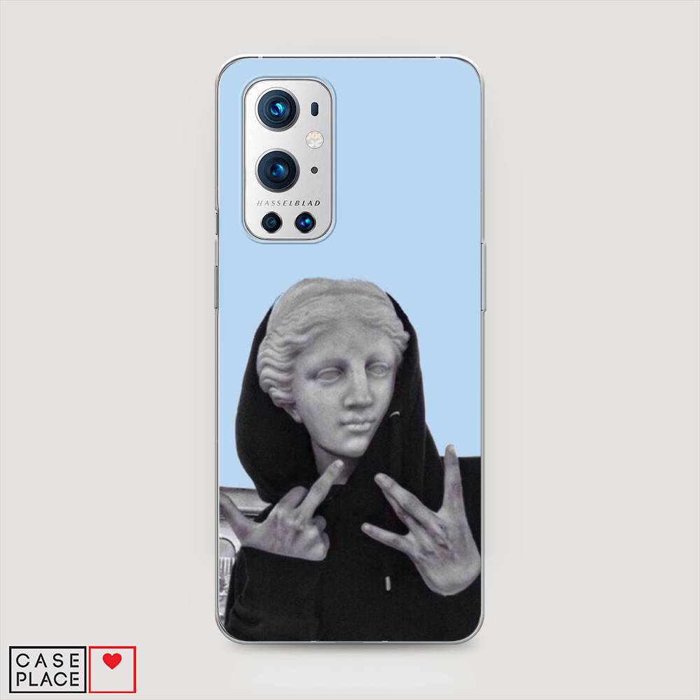

Чехол Awog на OnePlus 9 Pro / ВанПлас 9 Pro "SWAG статуя", Голубой, 151550-9