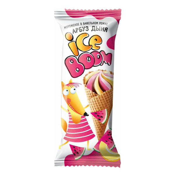 

Мороженое Ice Boom арбуз-дыня 4% 100 г