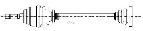 Полуось В Сборе (Привод) Vw Golf Jetta Metelli арт. 17-0003