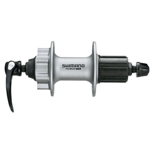 Втулка задняя SHIMANO Deore M525A, 36H, 8/9ск, OLD:135мм, 6-болтов, QR, серебристый