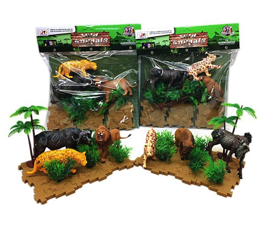 фото Игровой набор животных наша игрушка дикие животные, 10 предметов 200415352