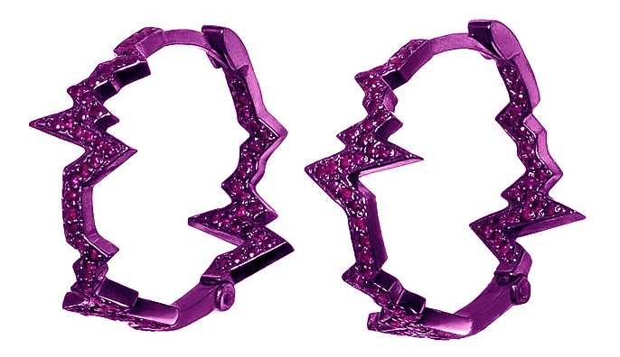 

Серьги из ювелирного сплава с корундом Caviar Jewellery P002R, P002R