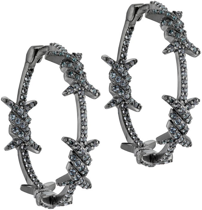 

Серьги из ювелирного сплава с кристаллом Caviar Jewellery TL007G, TL007G