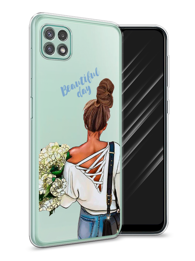 

Чехол Awog на Samsung Galaxy A22s 5G / Самсунг A22s 5G "Beautiful day vector", Коричневый;белый;зеленый, 2104250-6