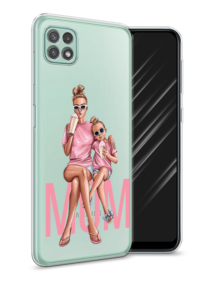 

Чехол Awog на Samsung Galaxy A22s 5G / Самсунг A22s 5G "Lovely mom", Синий;бежевый;розовый, 2104250-7