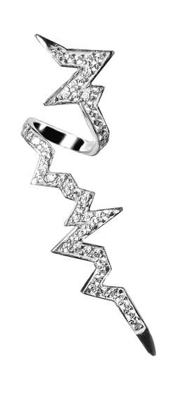 

Моносерьга из ювелирного сплава с фианитом Caviar Jewellery P006, P006