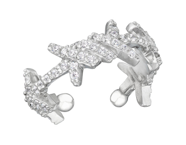 

Моносерьга из ювелирного сплава с фианитом Caviar Jewellery TL017, TL017