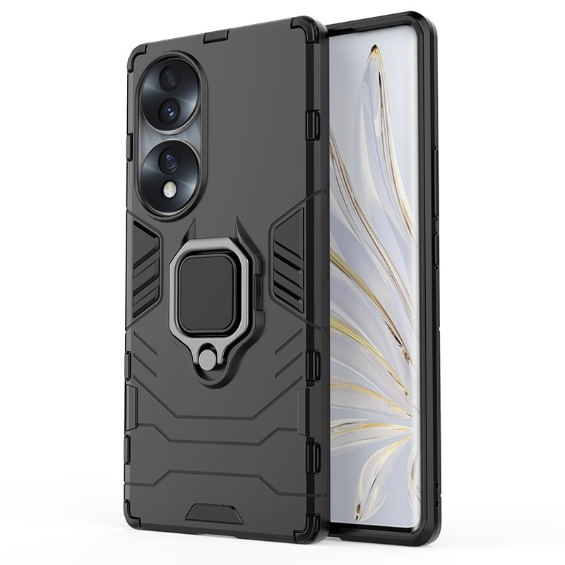 

Противоударный чехол Panther Case для Honor 70 с кольцом, черный, Panther Case