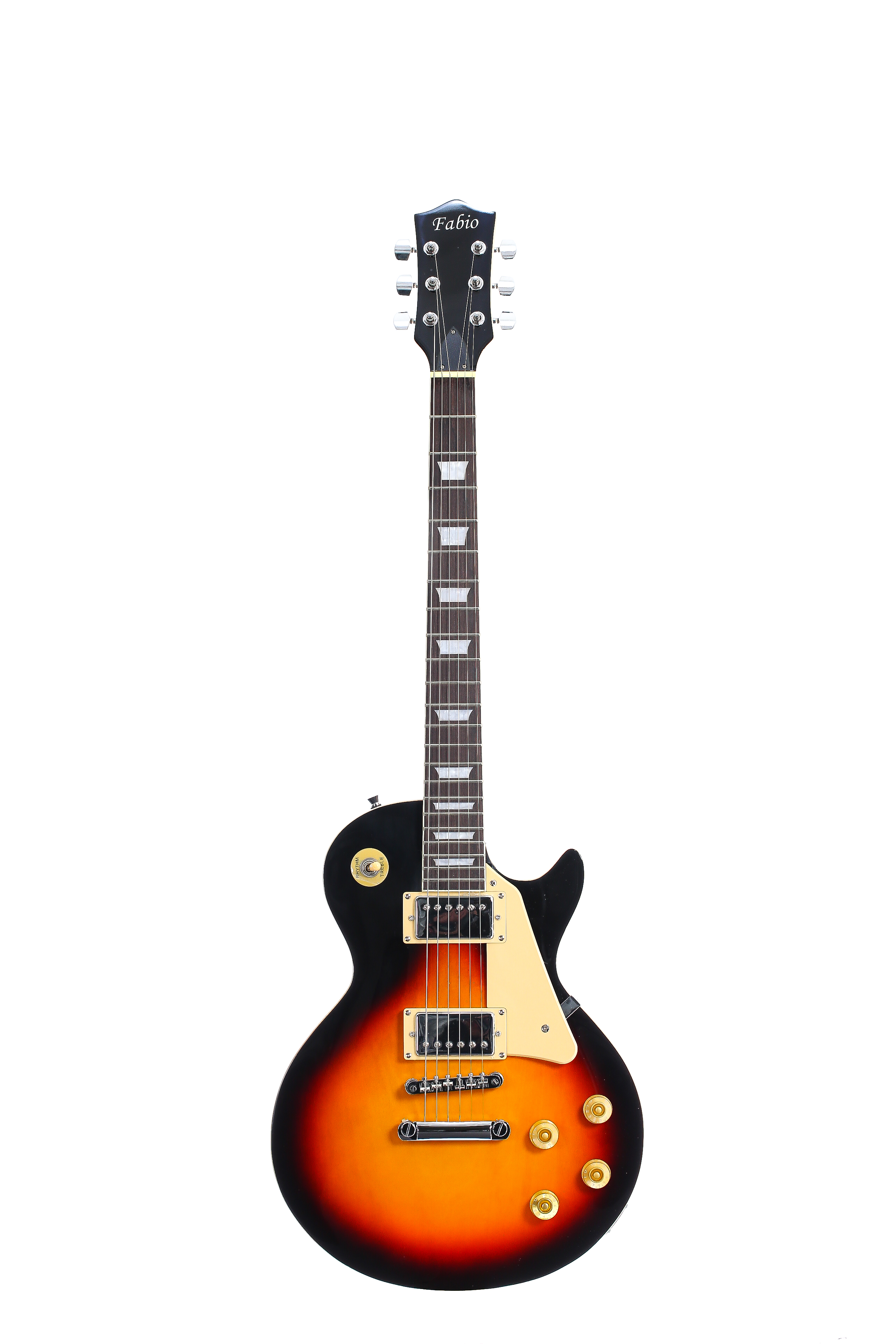 Электрогитара Fabio LP02 BK, размер 40 дюймов(4/4/) тип -Les Paul, ольха, черная