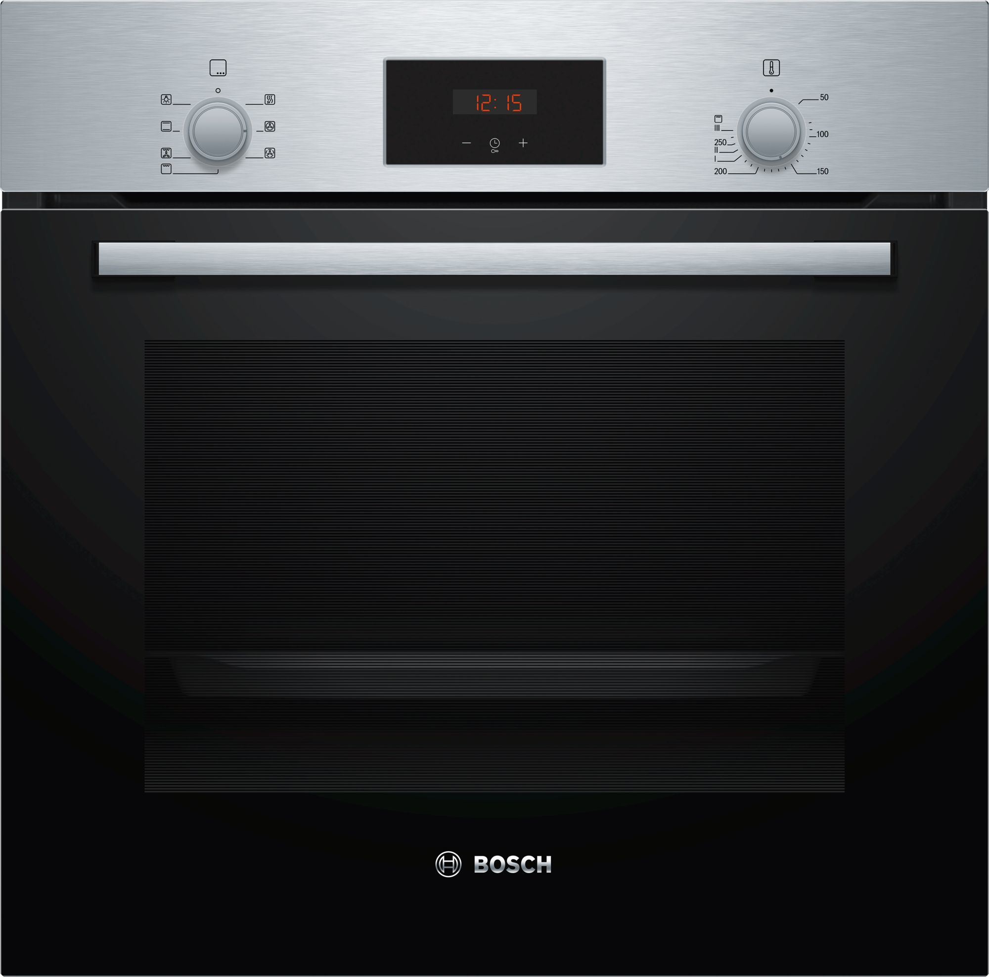 фото Встраиваемый электрический духовой шкаф bosch hbf133br0 silver, black