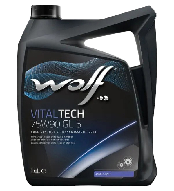 Масло Трансмиссионное Vitaltech 75W90 Gl 5 4L Wolf 8323669