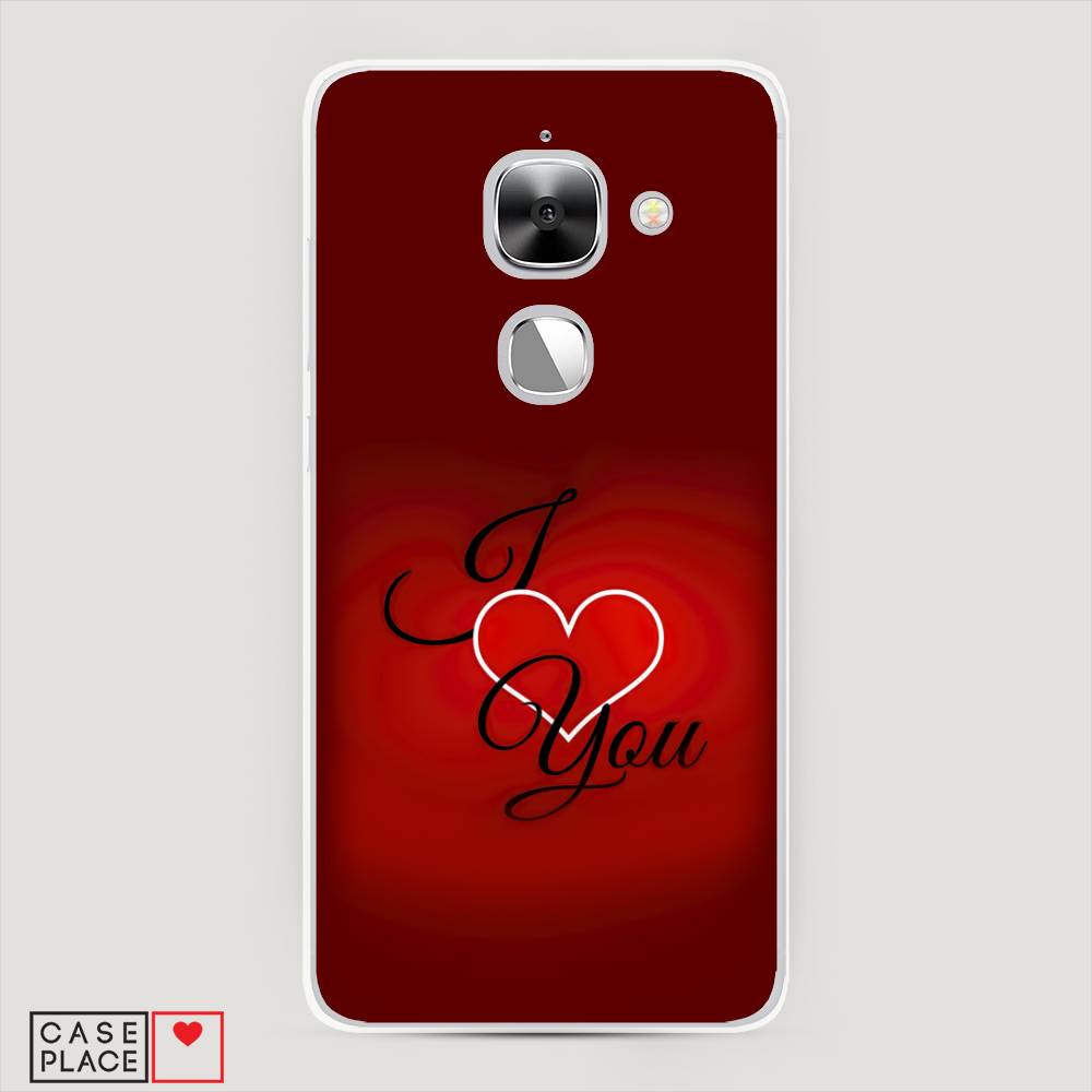 

Чехол Awog на LeEco Le 2/2 Pro / Лееко Ле 2/2 Про "I love you 3", Красный;черный, 140150-6