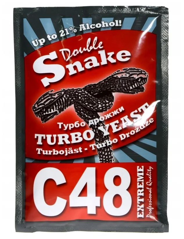 Дрожжи спиртовые турбо Double Snake C48, 130 г