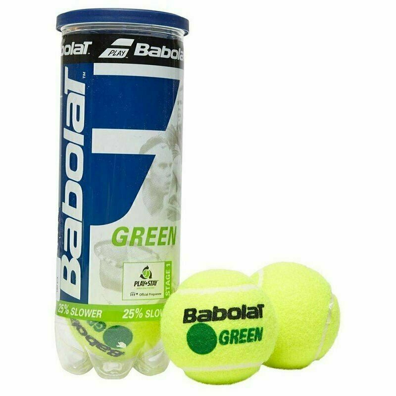 Мяч теннисный BABOLAT Green, арт.501066,уп.3 шт, войлок, шерсть, нат.резина, желто-зеленый