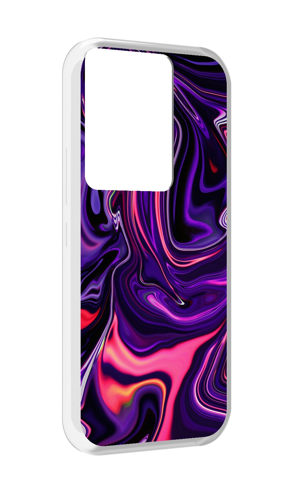 

Чехол MyPads фиолетовые краски для Itel Vision 3 Plus / Itel P38 Pro, Прозрачный, Tocco