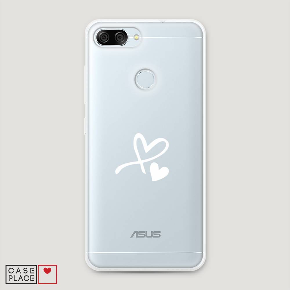 фото Чехол awog "сердечко минимализм" для asus zenfone max plus m1 zb570tl