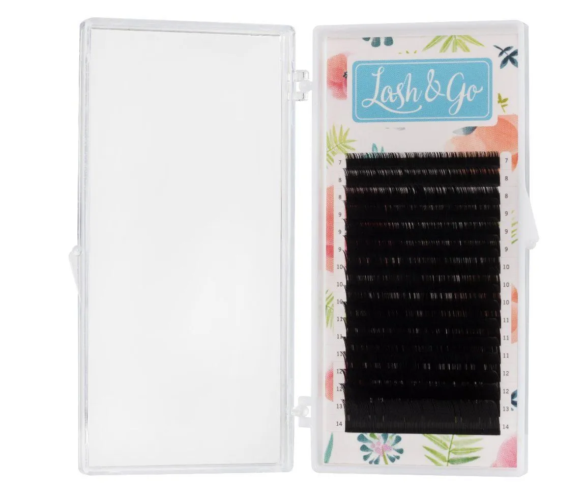 

Ресницы Lash&Go C 0.12 6 мм 16 линий, Черный