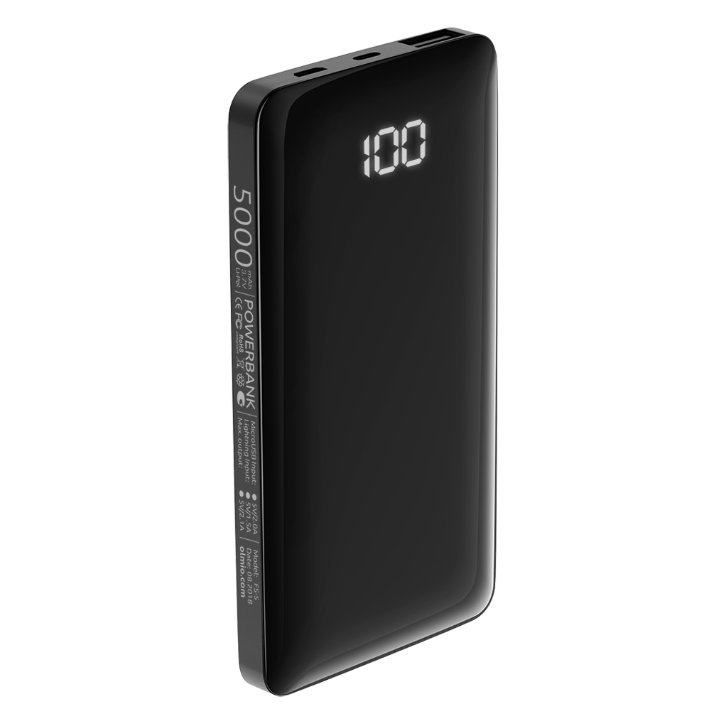 фото Внешний аккумулятор fs-5, 5000mah, black, olmio,