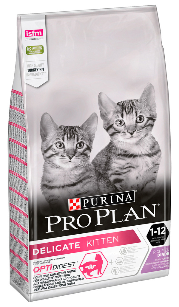 

PRO PLAN PRO PLAN KITTEN DELICATE для котят с чувствительным пищеварением с индейкой (1,5, 7613035396272