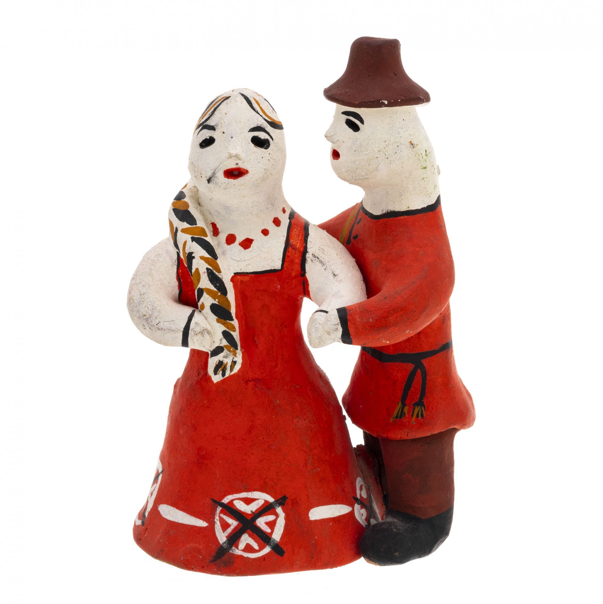 

Игрушка каргопольская "Кадриль", глина, лепка, роспись, СССР, 1960-1980 гг.