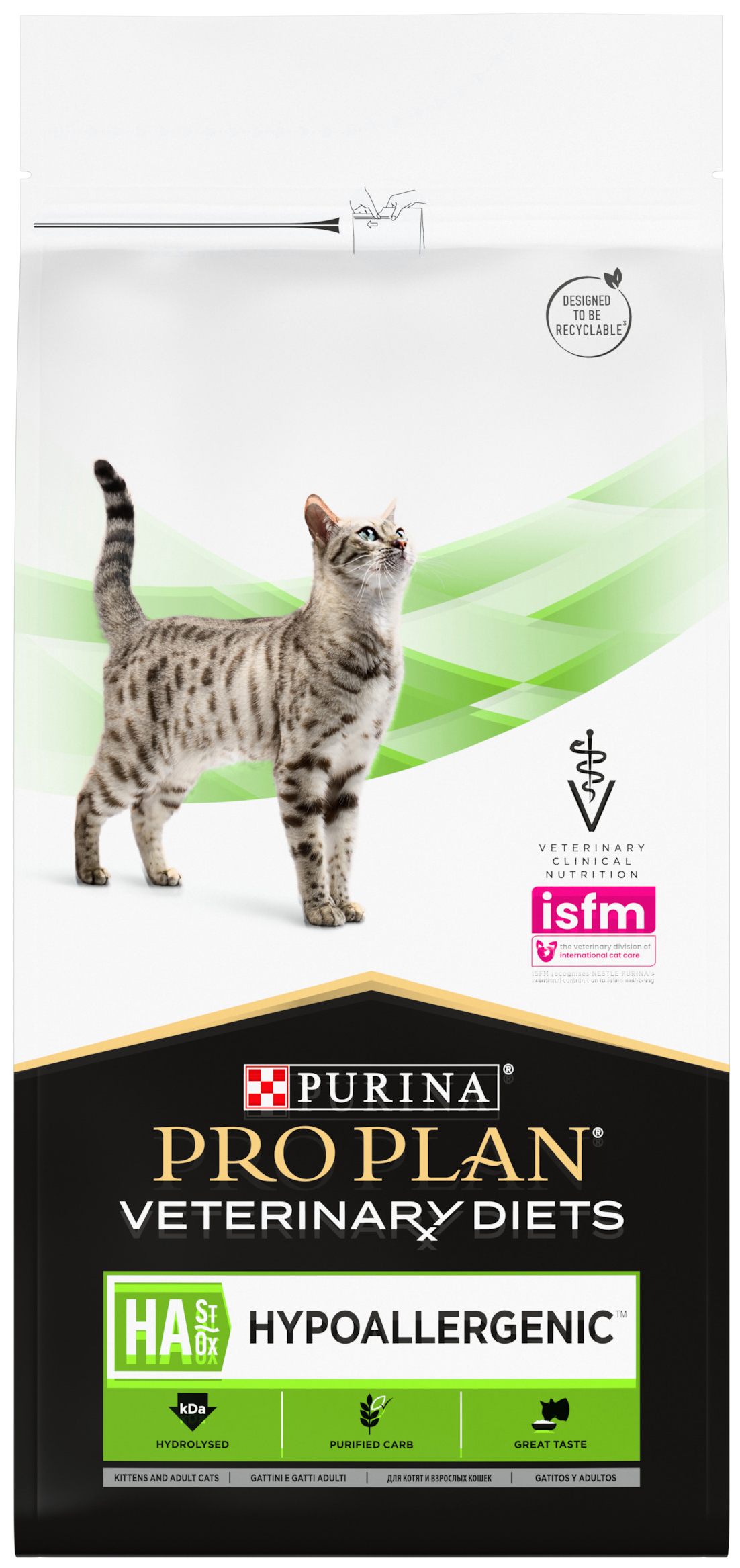 

PRO PLAN PRO PLAN VETERINARY DIETS HA ST/OX HYPOALLERGENIC для кошек и котят при аллергии