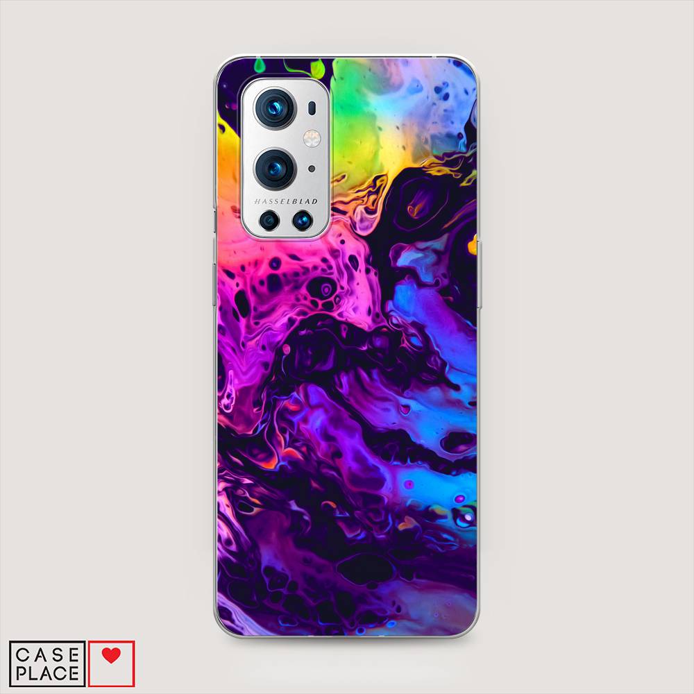 

Чехол Awog на OnePlus 9 Pro / ВанПлас 9 Pro "ACID fluid", Красный, 151550-3
