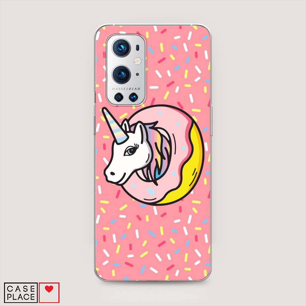

Чехол Awog на OnePlus 9 Pro / ВанПлас 9 Pro "Единорог в пончике", Розовый;желтый;белый, 151550-2