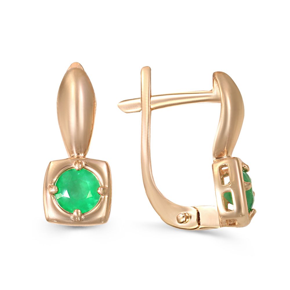 

Серьги из красного золота с изумрудом NEWGOLD 094489_02_01_000_0378, 094489_02_01_000_0378