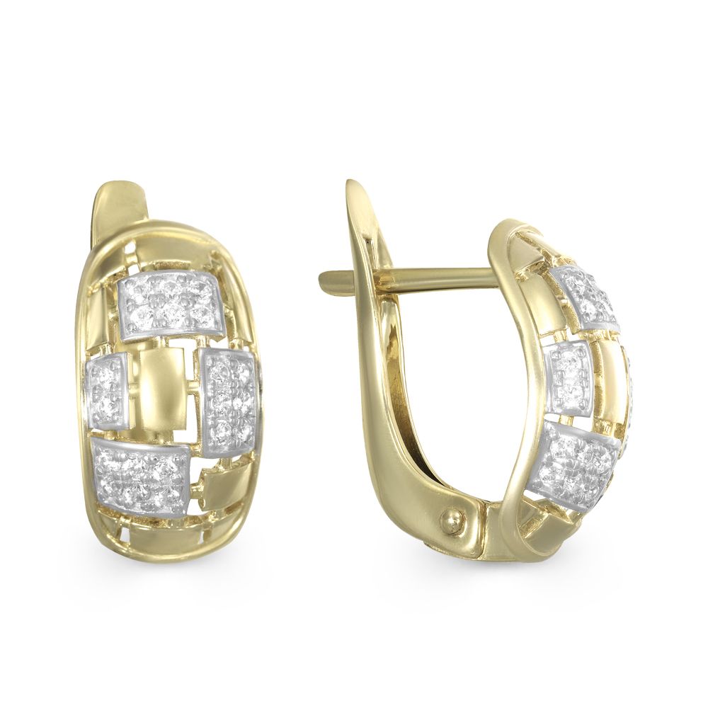 

Серьги из желтого золота с фианитом NEWGOLD 094840_02_03_005_0004, 094840_02_03_005_0004