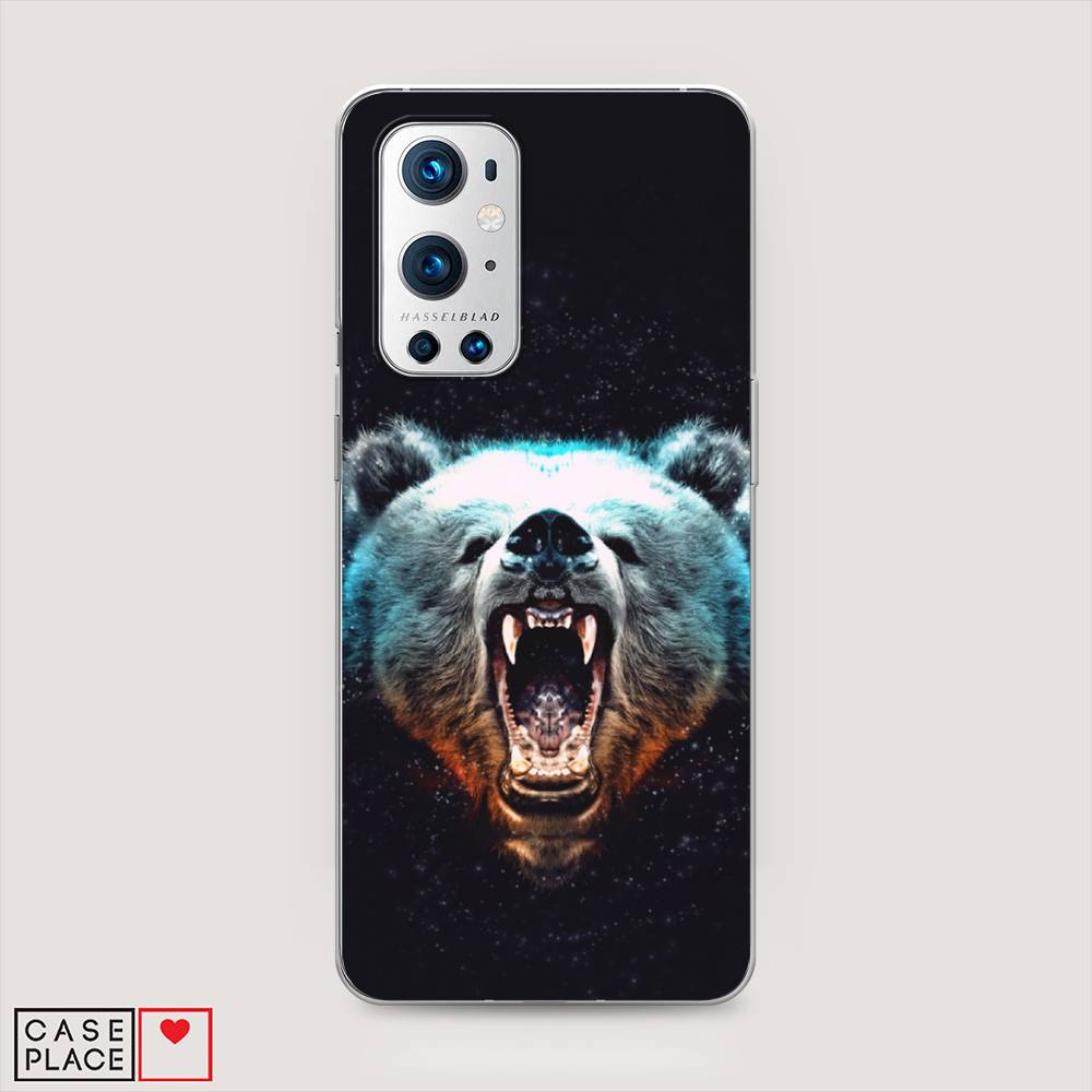 

Чехол Awog на OnePlus 9 Pro / ВанПлас 9 Pro "Медведь", Коричневый;голубой;черный, 151550-2