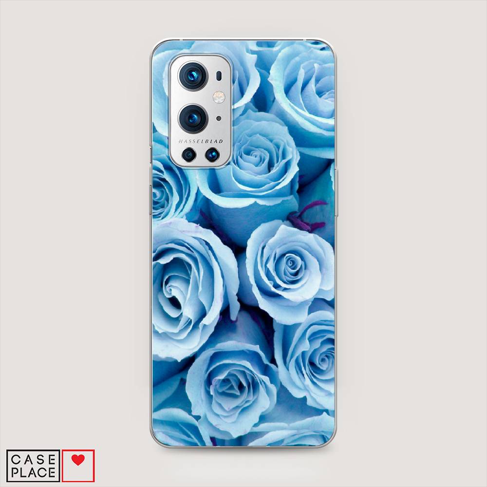 

Чехол Awog на OnePlus 9 Pro / ВанПлас 9 Pro "Лазурные розы", Голубой, 151550-8