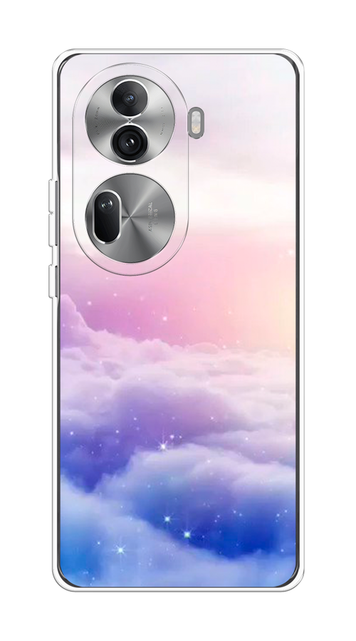 

Чехол на Oppo Reno 11 Pro (Global) "Небеса", Голубой;белый;розовый, 2515950-1