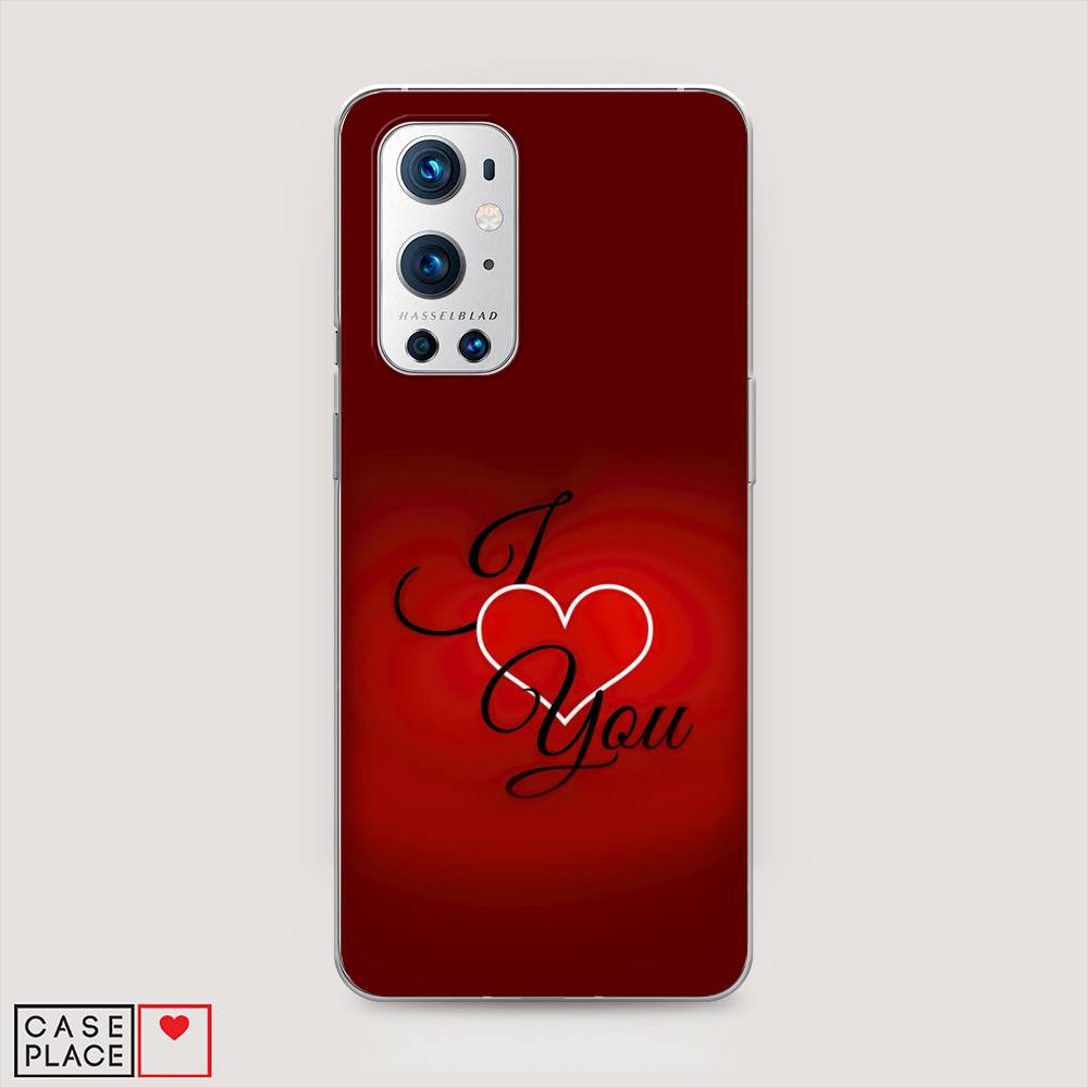 

Чехол Awog на OnePlus 9 Pro / ВанПлас 9 Pro "I love you 3", Красный;черный, 151550-6