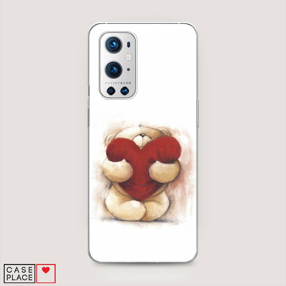 

Чехол Awog на OnePlus 9 Pro / ВанПлас 9 Pro "Мишка с сердцем 1", Белый;красный;бежевый, 151550-6