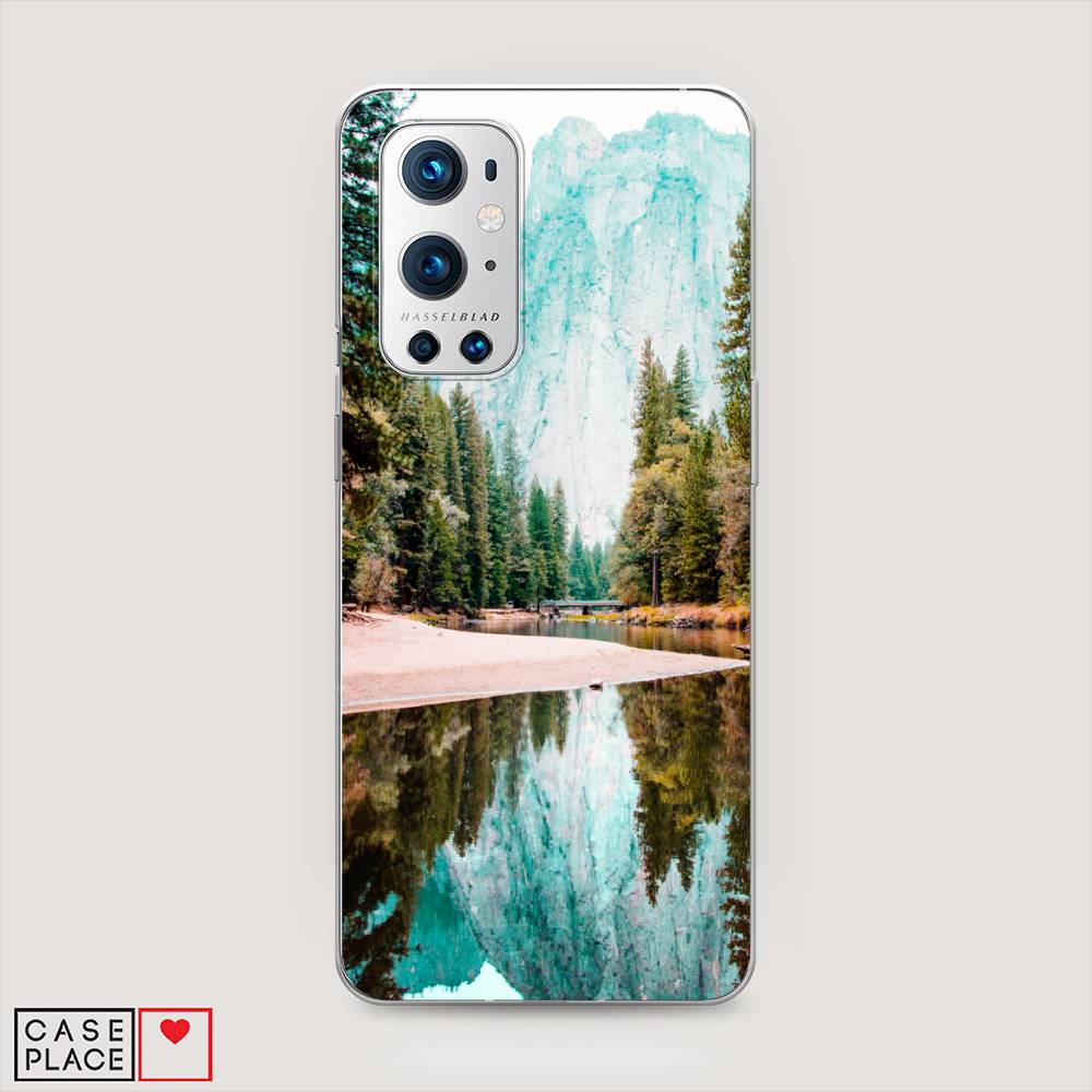 

Чехол Awog на OnePlus 9 Pro / ВанПлас 9 Pro "Горы 11", Зеленый;голубой, 151550-4