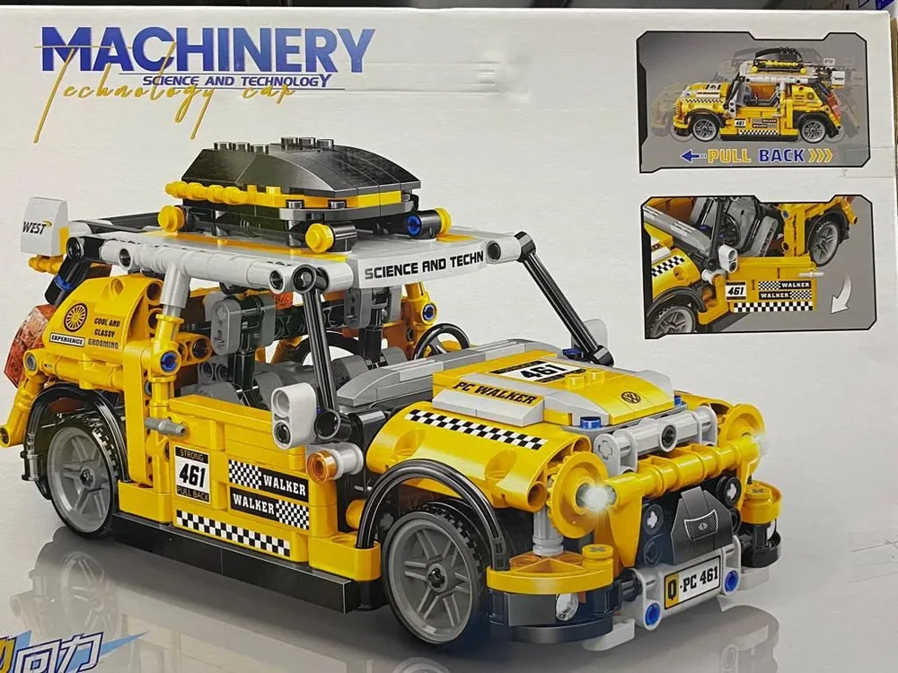 Конструктор Zhe Gao пластиковый Машина для сафари, 606 дет