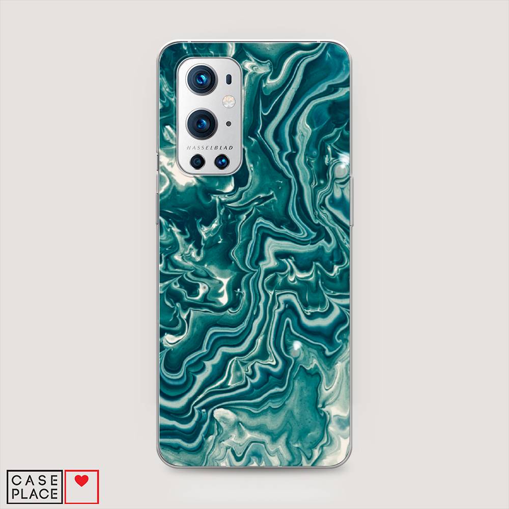 

Чехол Awog на OnePlus 9 Pro / ВанПлас 9 Pro "Минералы 4", Голубой, 151550-3