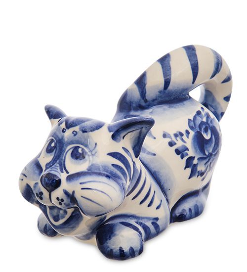 

Фигурка "Кот охотник" (Гжельский фарфор) ГЛ-860 113-7011016
