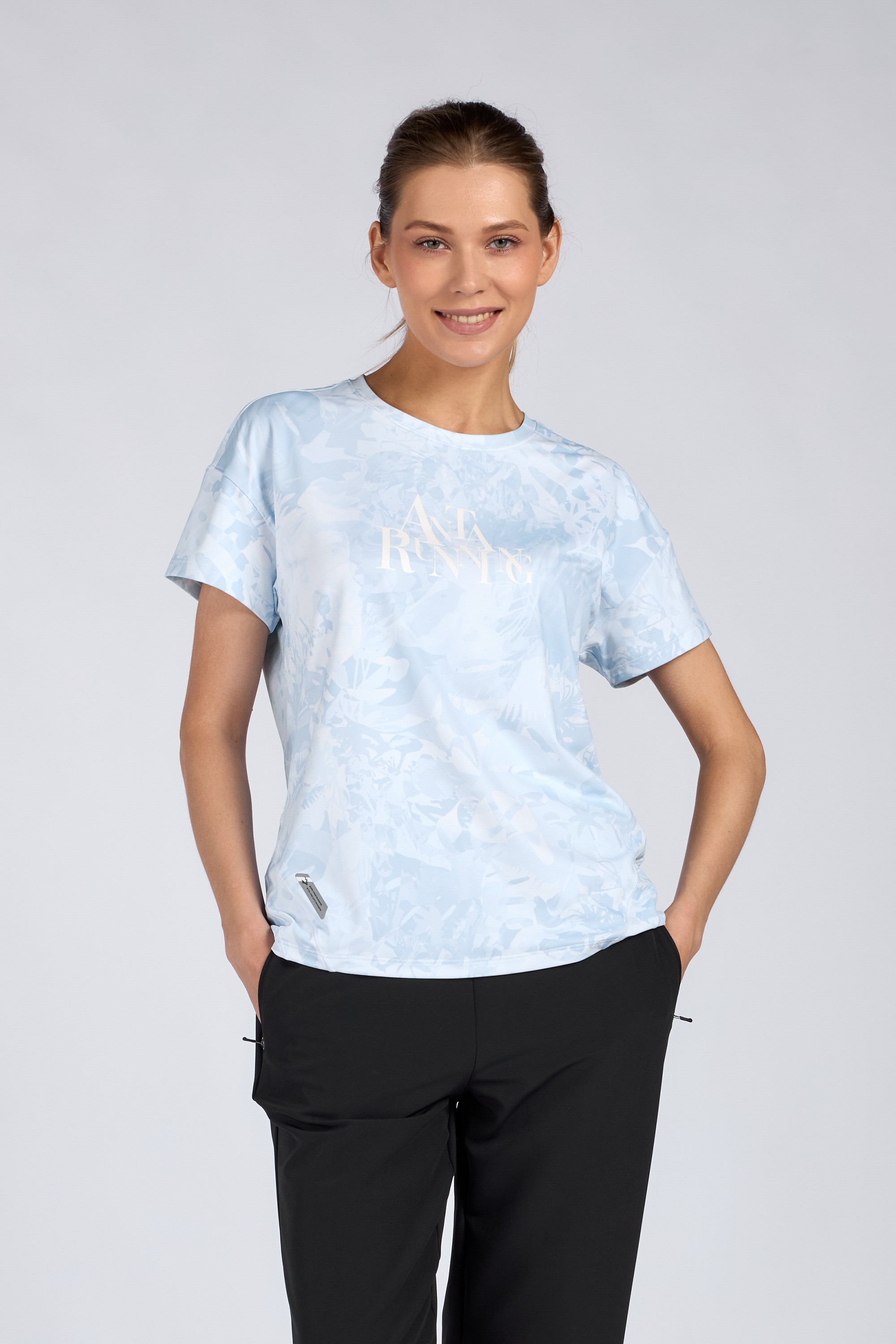 

Футболка женская Anta 862415106-2 синяя XS, Синий, 862415106-2