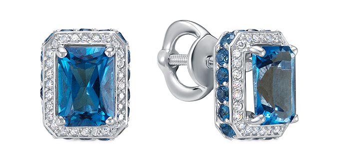 

Серьги из белого золота с бриллиантом Vesna jewelry 42025-251-37-00, 42025-251-37-00