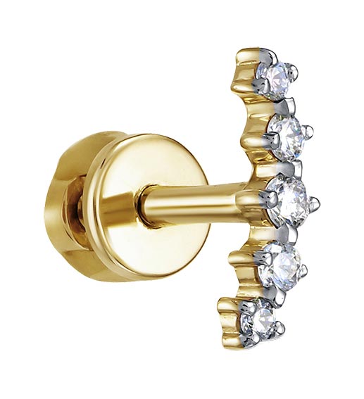 

Моносерьга из желтого золота с бриллиантом Vesna jewelry 41212-351-00-01, 41212-351-00-01