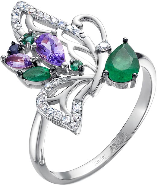 

Кольцо из белого золота с бриллиантом р. 17,5 Vesna jewelry 12002-256-205-00, 12002-256-205-00